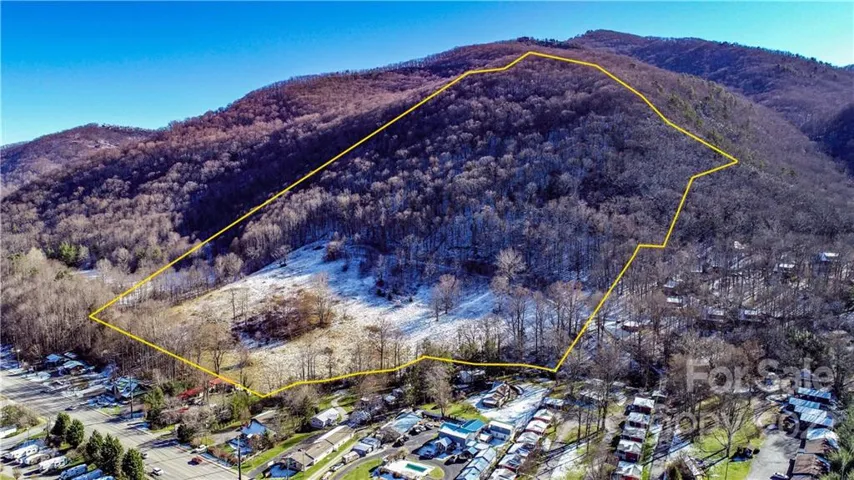 South view of property and approximate property lines.