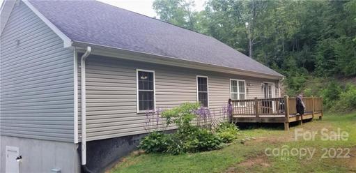 View of back of the home