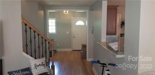 View of foyer from living room