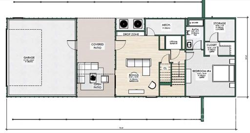 Lower level layout