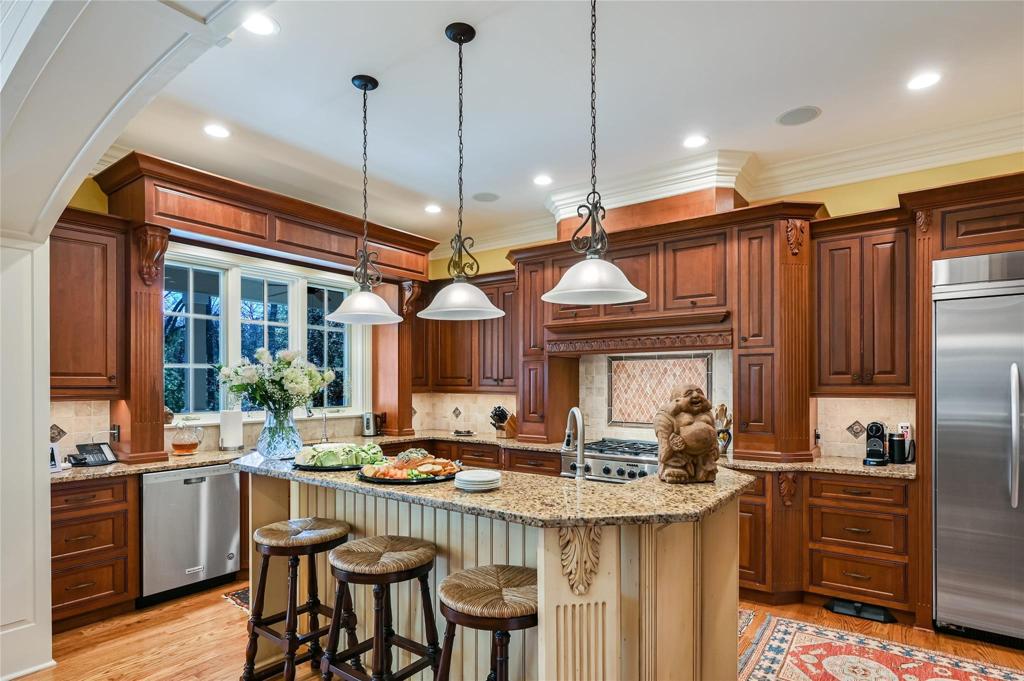 Kitchen with custom woodwork