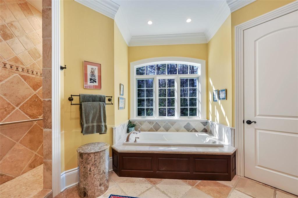 Primary bath with tub, shower, water closet