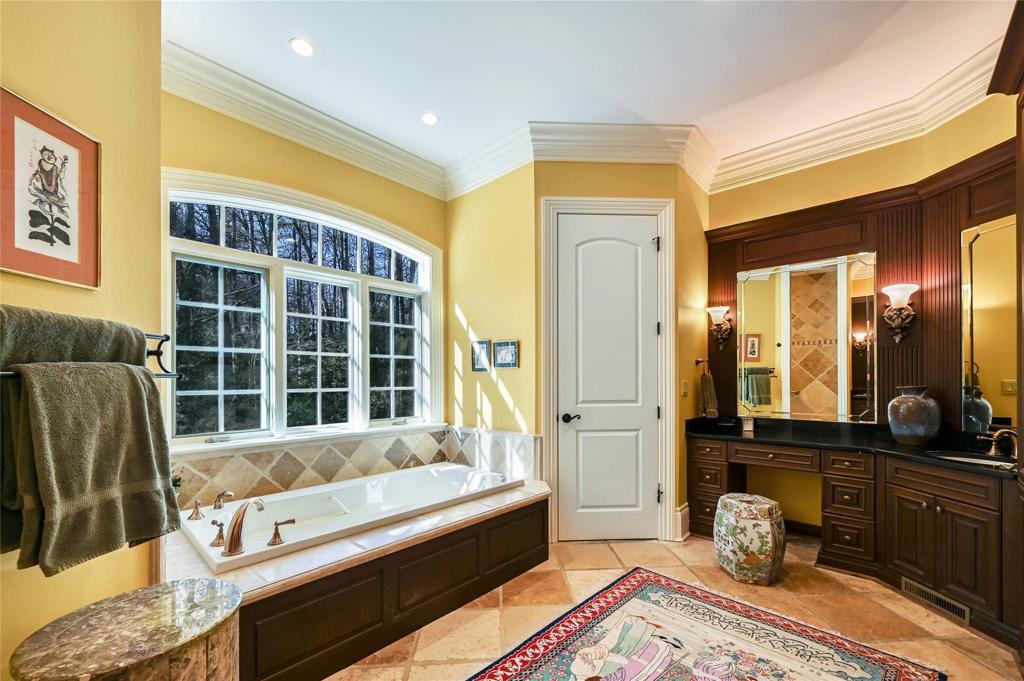 Primary bath with two separate sink areas