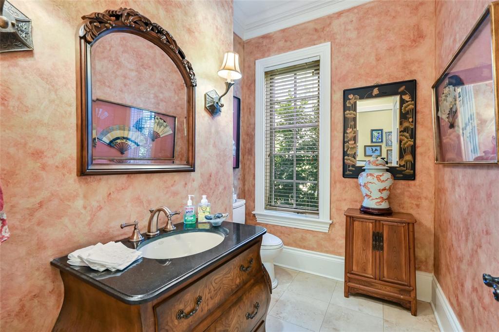 Powder room on main level