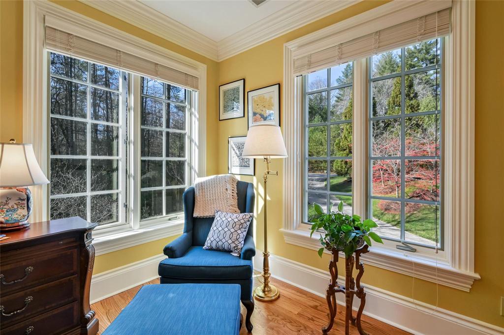 Sitting area in bedroom