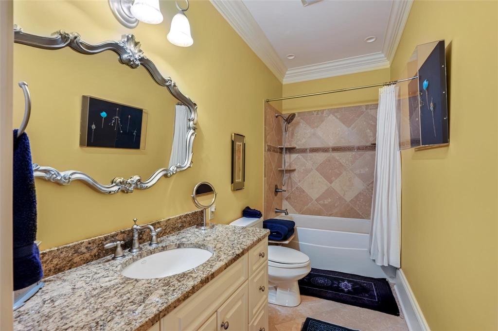 En suite bath in second floor bedroom suite