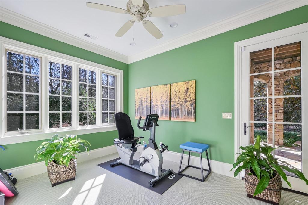 Work out room on lower level