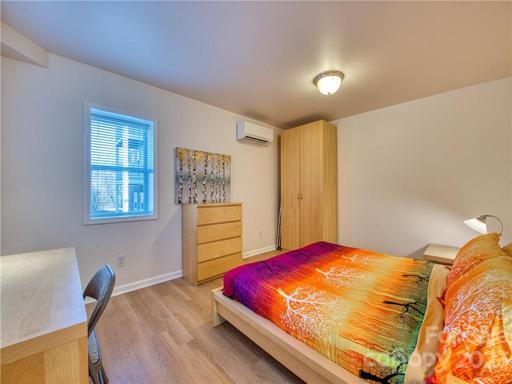Basement level bedroom
