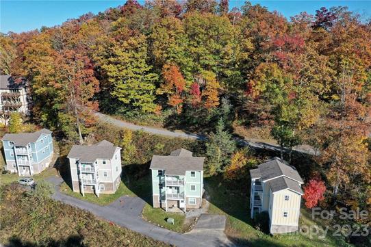 Green Cottage is second from the left