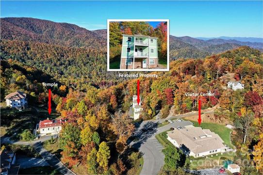 Drone photo with community amenity locations