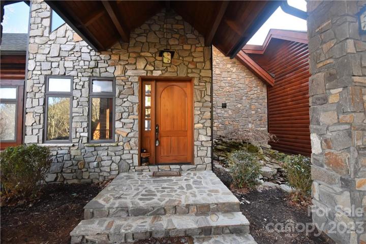 Front Entrance from the porte cochere with a beautiful water feature to the right