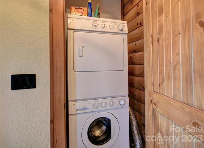 Stack laundry pair off the primary bath main level