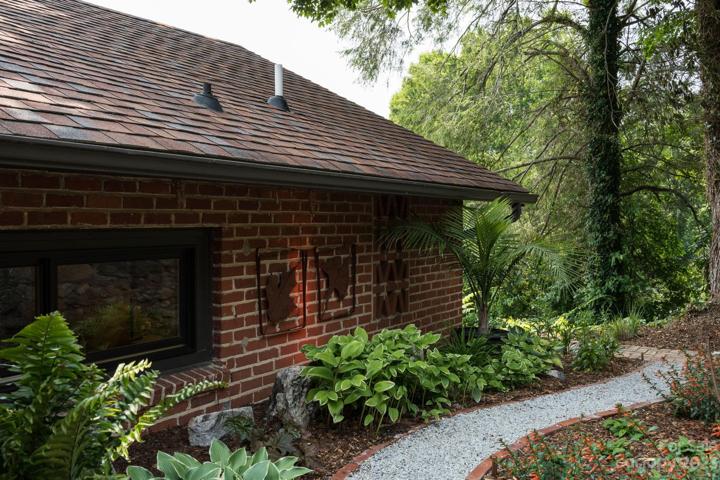 Mature landscaping