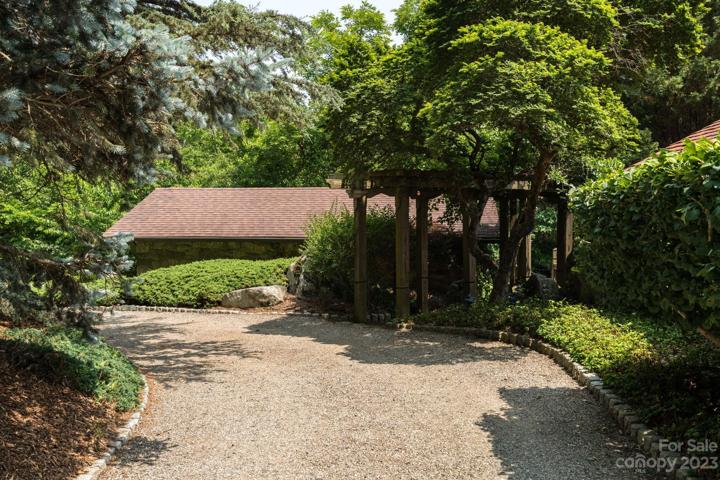 Multiple driveways provide gracious parking