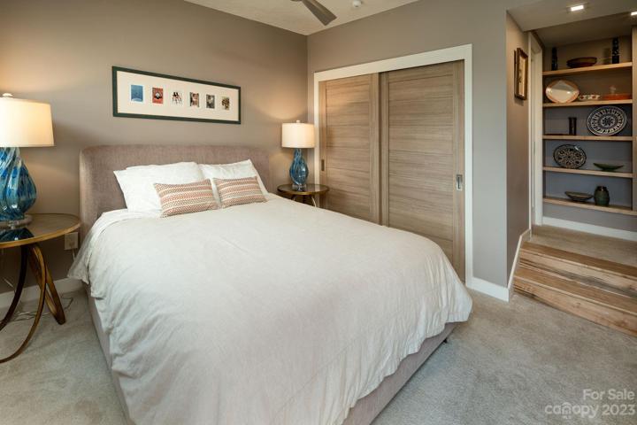 Bedroom 2 has private access to the deck