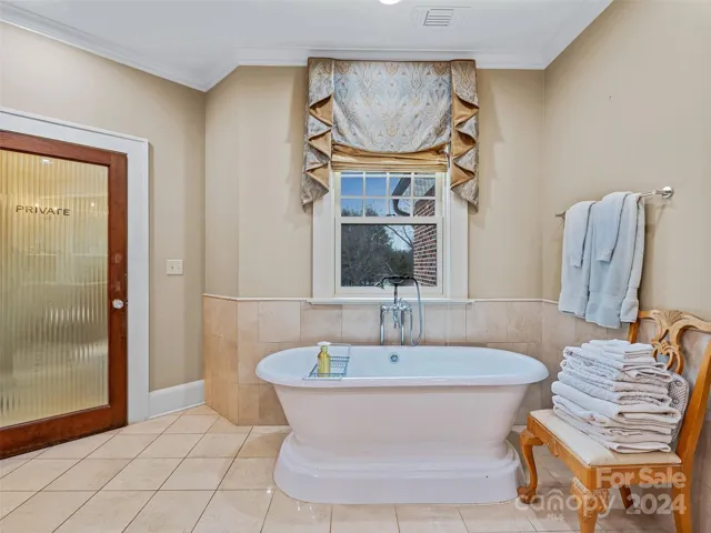 The heated floors add to the essential relaxing comfort to be found here