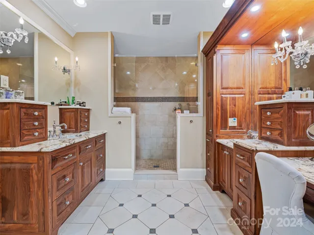 Speaking of well being, the spa quality shower room and the two expansive vanities elevate the everyday