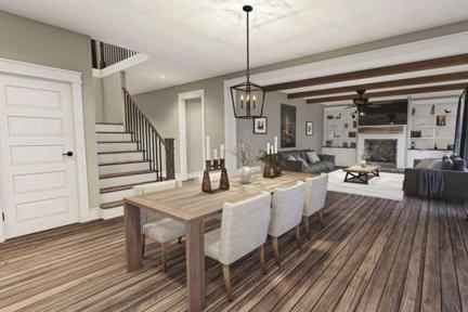 Enjoy the open flow of the home, from the kitchen straight through to the living room.