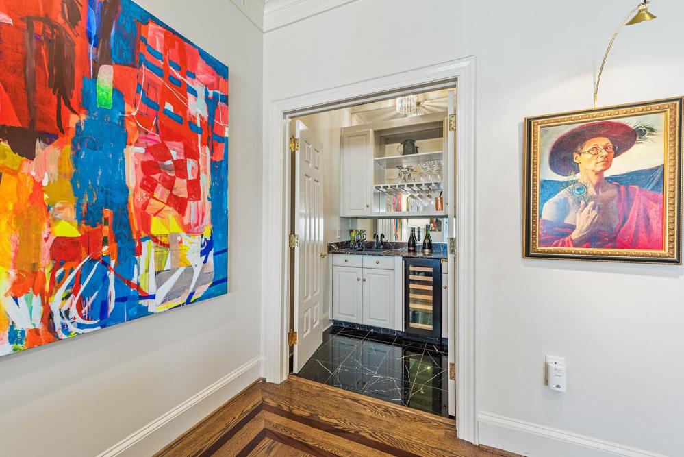Wet bar located in the living area.