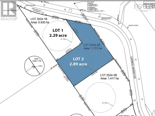Lot 2024-2 Caribou Marsh Road, Mira, Nova Scotia B1M1B4