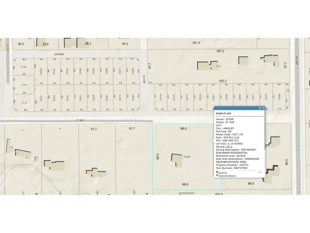 20308 27 AVENUE, Langley, British Columbia V2Z1X3