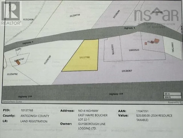 22-1 #4 Highway, East Havre Boucher, Nova Scotia B0H1P0