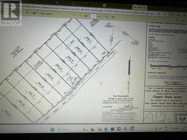 Chapel Road, West Lake Ainslie, Nova Scotia B0E3M0