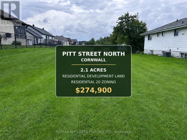 LOT PITT STREET, Cornwall, Ontario K6K1A4