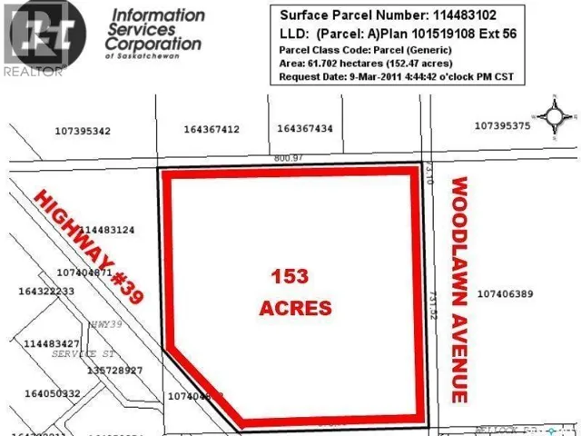 Blk A Sister Roddy ROAD, Estevan, Saskatchewan S4A2K9