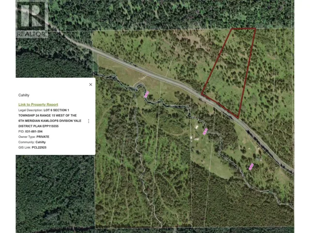 Lot 6 Fadear Creek Road, Kamloops, British Columbia V0E2E0