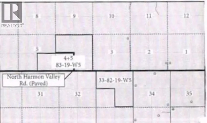 33-82-19-W5, Rural Peace No. 135, M.D. of, Alberta T8S1R8