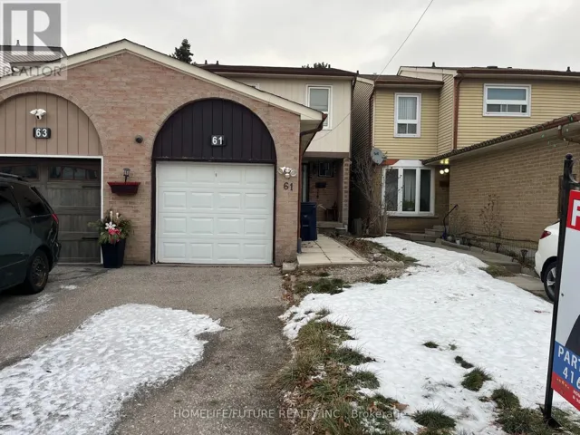 61 WARWICK CASTLE COURT, Toronto (Malvern), Ontario M1B3E5