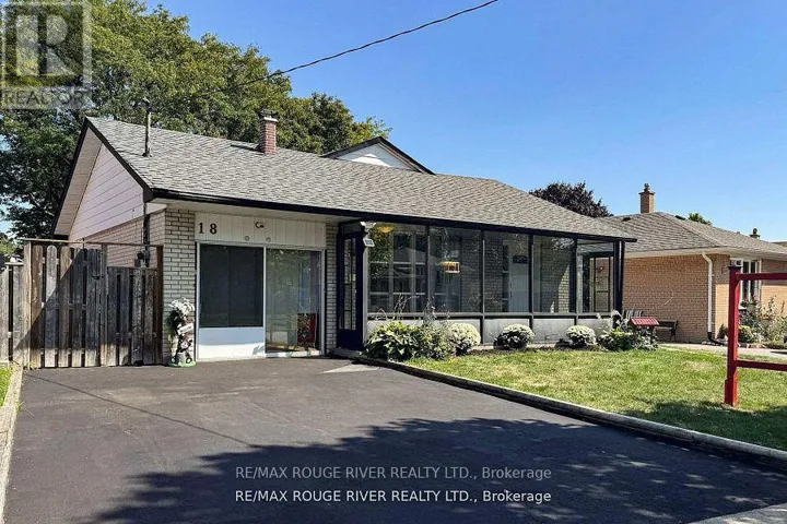 18 DARLINGSIDE DRIVE, Toronto (West Hill), Ontario M1E3N8