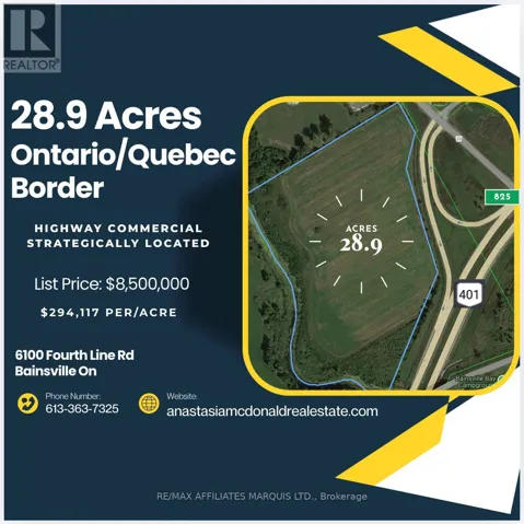6100 FOURTH LINE RD ROAD, South Glengarry, Ontario K0C1E0
