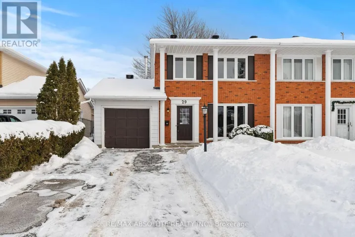29 BENTWORTH CRESCENT, Ottawa, Ontario K2G3X1