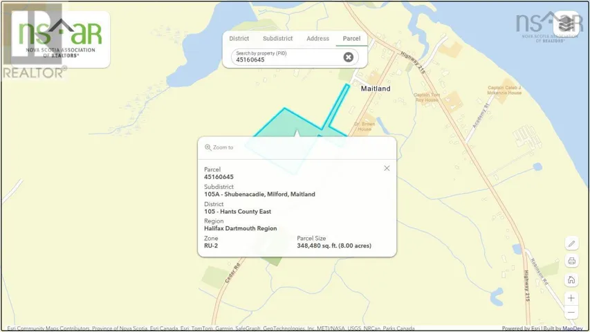 8 Acres Cedar Road, Church Hill, Maitland, Nova Scotia B0N1T0