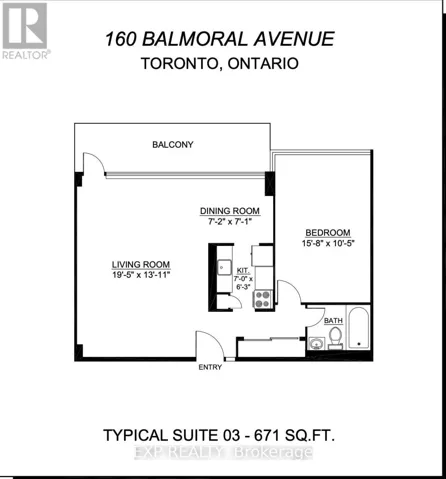 203 - 160 BALMORAL AVENUE, Toronto (Yonge-St. Clair), Ontario M4V1J7