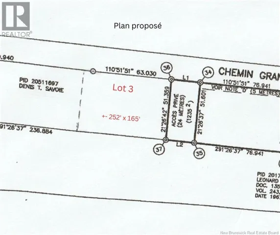 4, 000 mc Chemin Grand Ruisseau, Pigeon Hill, New Brunswick E8T1V7