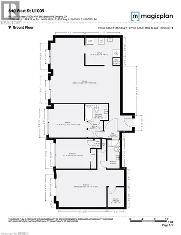 640 WEST Street Unit# 1009, Brantford, Ontario N3R6M3