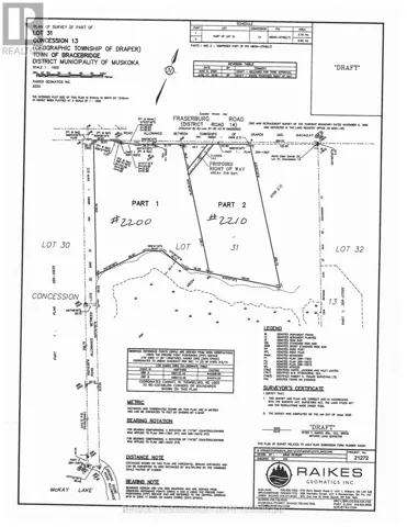 2200 FRASERBURG ROAD, Bracebridge (Draper), Ontario P1L1X3