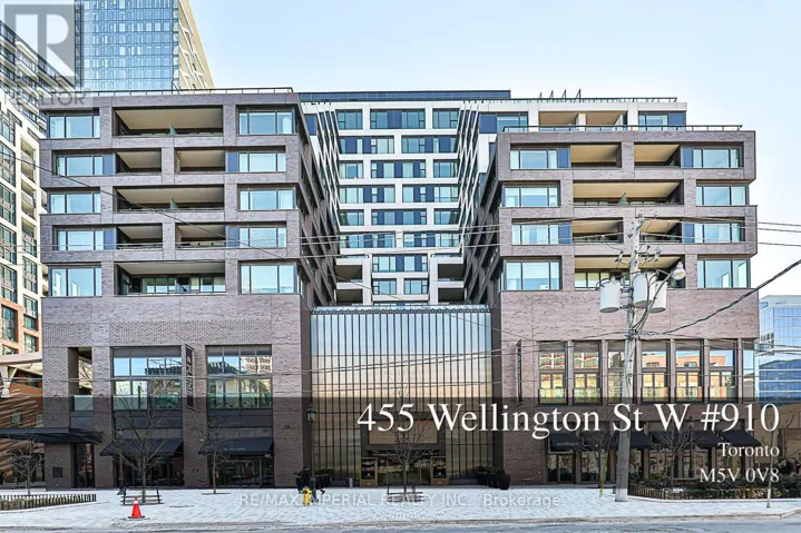 910 - 455 WELLINGTON STREET, Toronto (Waterfront Communities), Ontario M5V0V3