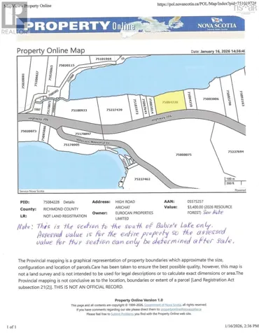 Babins Lake, Arichat, Nova Scotia B0E1A0