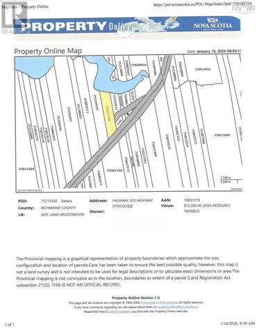320 Highway, D'Escousse, Nova Scotia B0E1K0
