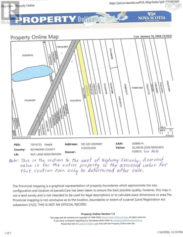 320 Highway, D'Escousse, Nova Scotia B0E1K0