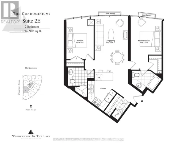 2411 - 15 WINDERMERE AVENUE, Toronto (High Park-Swansea), Ontario M6S5A2