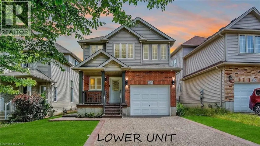 608 WOOLGRASS Avenue Unit# Lower, Waterloo, Ontario N2V2X8