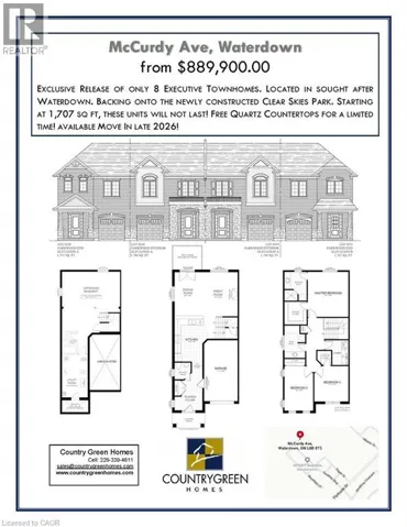 36 MCCURDY Avenue, Waterdown, Ontario L8B0T5