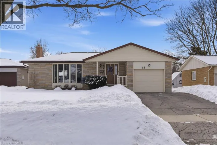 15 CONFEDERATION Drive, Kitchener, Ontario N2B2X3