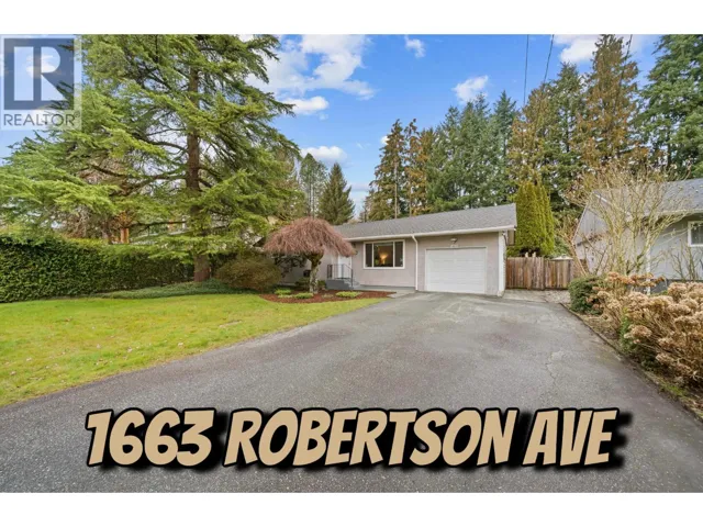 1663 ROBERTSON AVENUE, Port Coquitlam, British Columbia V3B1C9