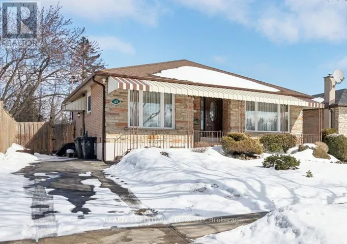 43 MARLEBON ROAD, Toronto (West Humber-Clairville), Ontario M9V3V8